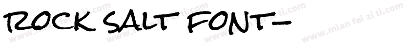 rock salt font字体转换